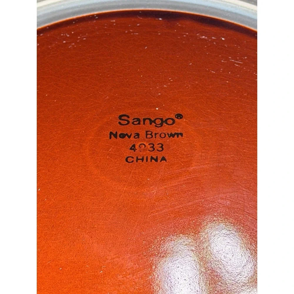 Sango Nova Brown 4933 Serving Platter Chop Plate 13